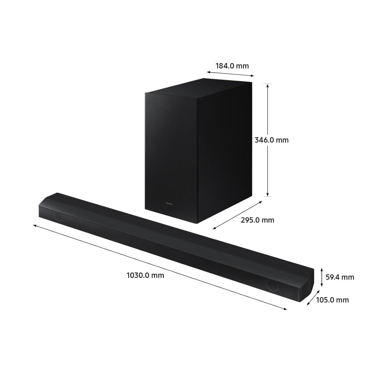 Samsung Qseries 3.1.2 ch. Wireless Dolby ATMOS Soundbar Q7CB (2022